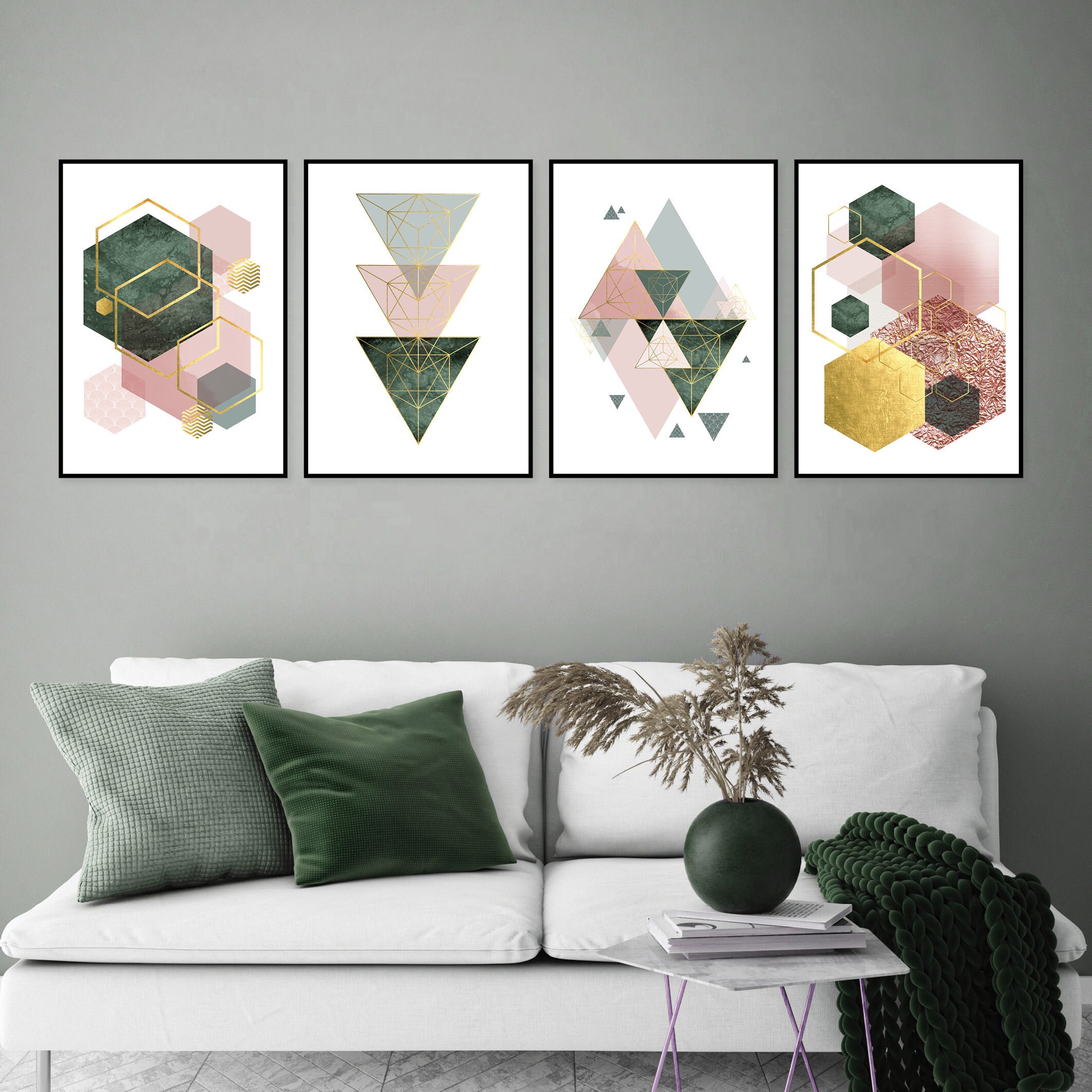 Custom Goyard Pattern Pink Portrait Canvas Print By Custom-designs -  Artistshot