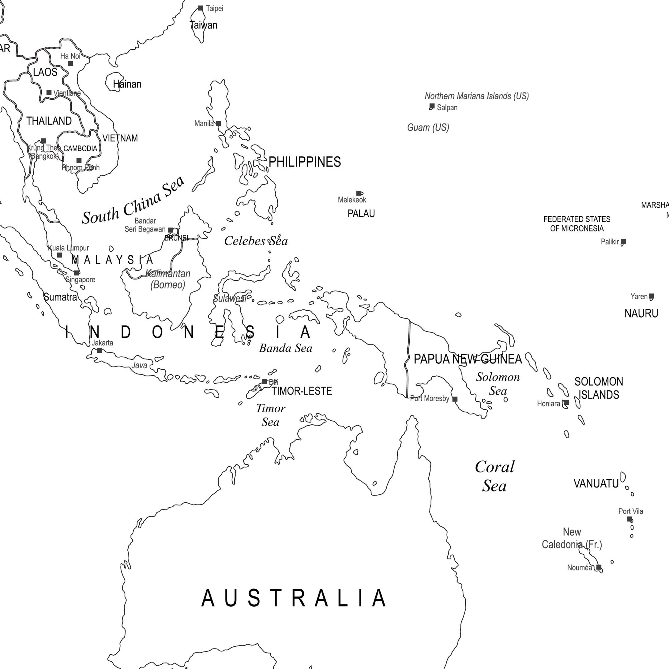 Extra Large Printable World Map Detailed Map of the World in - Etsy ...