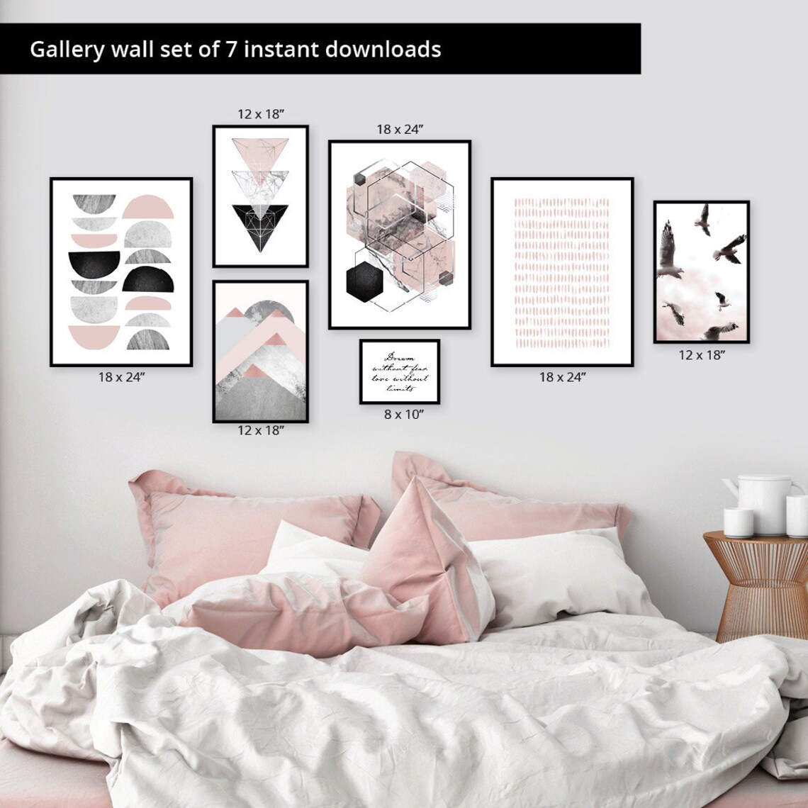 Gallery wall printable Gallery wall download Gallery wall | Etsy