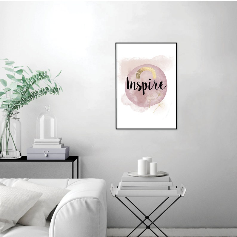 Printable Art Inspirational Quote Inspire Downloadable - Etsy