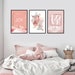 Set of 3 Downloadable Prints Printable Modern Art in Blush - Etsy