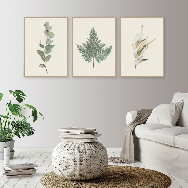 Downloadable Prints Set of 3 Prints Botanical Print Set Etsy