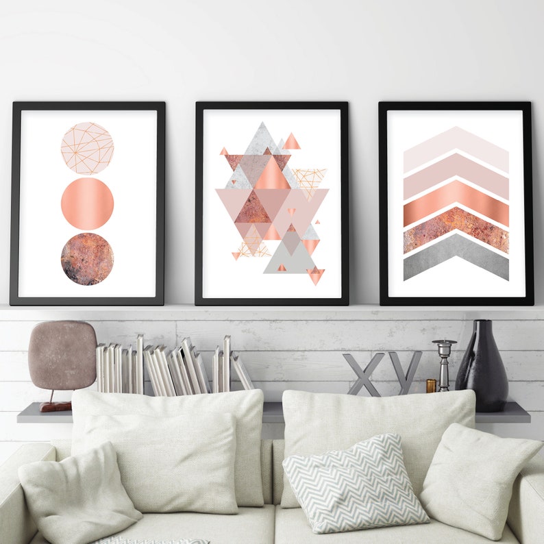 Printable Art Downloadable Prints Set of 3 Prints Wall Etsy