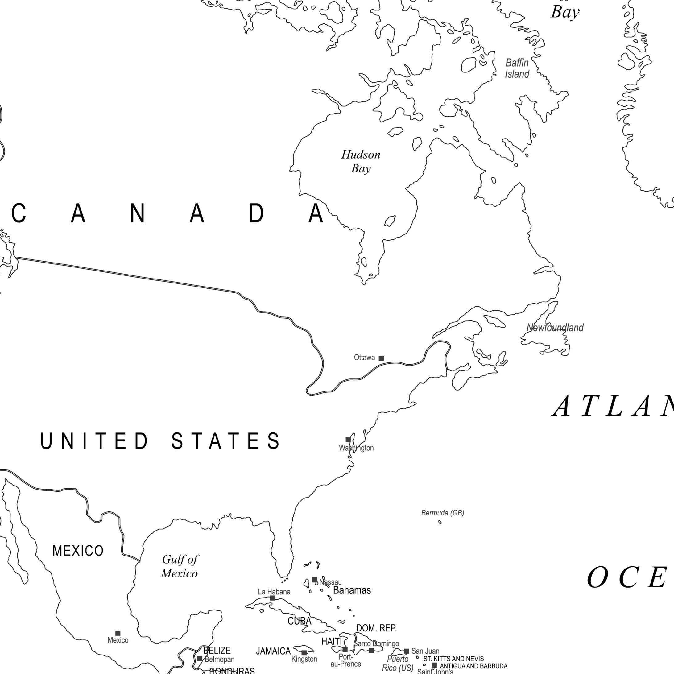 Extra Large Printable World Map Detailed Map of the World in - Etsy ...