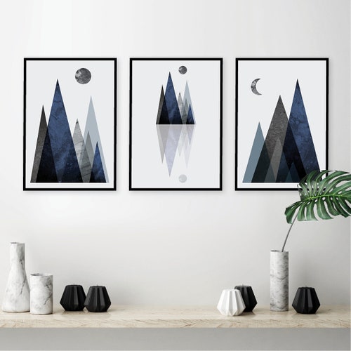 Downloadable Mountain Print Mountain Printable Art Mid - Etsy