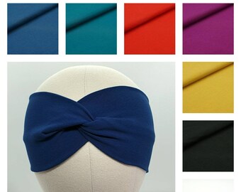 Cotton headband Turban, Scrunch headband, Boho headband, twist, Dreadlock accessories, Yoga headband