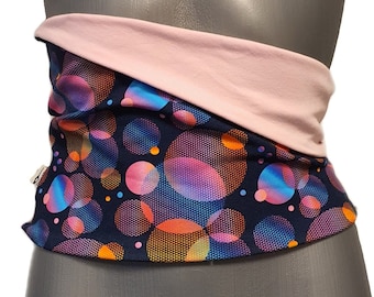 Back Warmer Haramaki Double Sided with Bubbles Print for Yoga / Dance / Acrobatics / Pole Dance to keep your back and stomach warm
