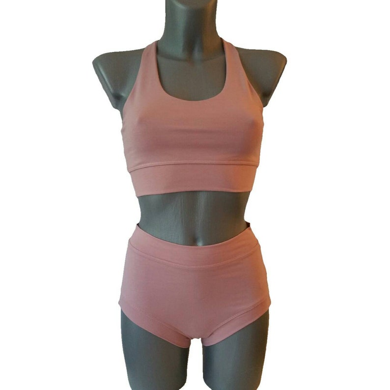 Powder Pink Pole Dance Shorts Yoga Shorts Panties That You Etsy