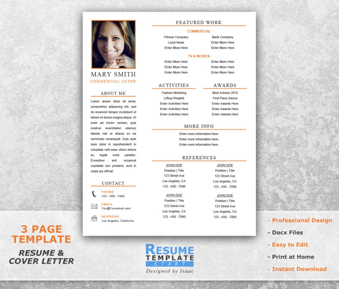 acting resume templates for microsoft word acting resume templates for microsoft word