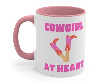 Cowgirl at Heart Coffee Mug, Western Theme