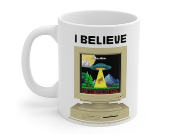 Alien Coffee Mug, Alien-themed mug, Motivational quote, UFO Mug, Quirky alien design, Gift Idea, x-files, Favorite mug, Funny mug