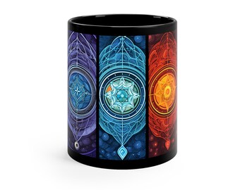 Mysticism Coffee Mug, Cosmic Art, Mystical Art, Esoteric, Spiritual gift, Meditation mug, Favorite Mug, Gift Idea, Unique Coffee Cup