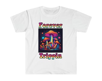 Psychedelisches Pilz T-Shirt, Forever Trippin Festival Shirt
