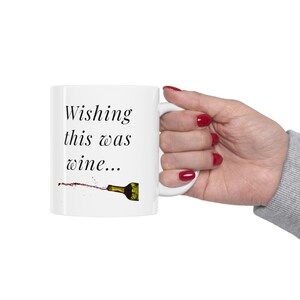 Funny Coffee mug, Wine lover gift, Coffee and wine, Witty coffee cup, Wine quote, Sarcastic Mug, Wine-themed gift, Gift Idea, Gift for mom