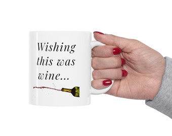 Funny Coffee mug, Wine lover gift, Coffee and wine, Witty coffee cup, Wine quote, Sarcastic Mug, Wine-themed gift, Gift Idea, Gift for mom