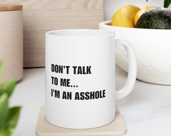 Arschloch Alarm! Lustige Tasse für eine morgendliche Dosis Snark und Koffein! Kaffeebecher, Lustiger Becher, Gag Geschenk, Arschloch, Neuheit Geschenk, Geschenkideen