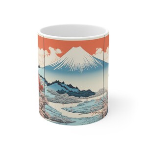Japanese Art Coffee Mug, Ukiyo-e style, Traditional Japanese artwork, Vintage Japanese print, Japanese motif cup, Fine art decor, Gift Idea