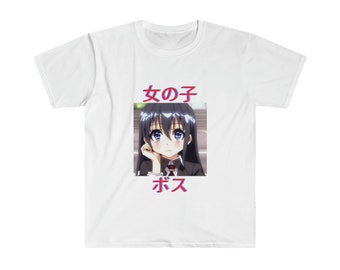 Anime Girl Boss T-Shirt, Japanese Manga Style