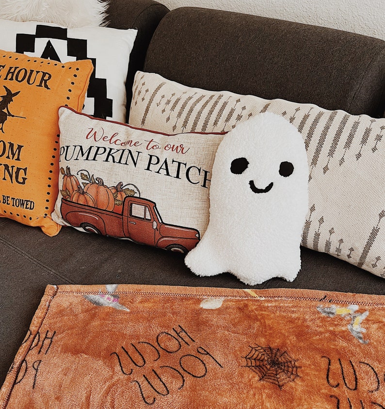 Ghost Pillow Decorative Ghost Pillow Halloween Decor Etsy