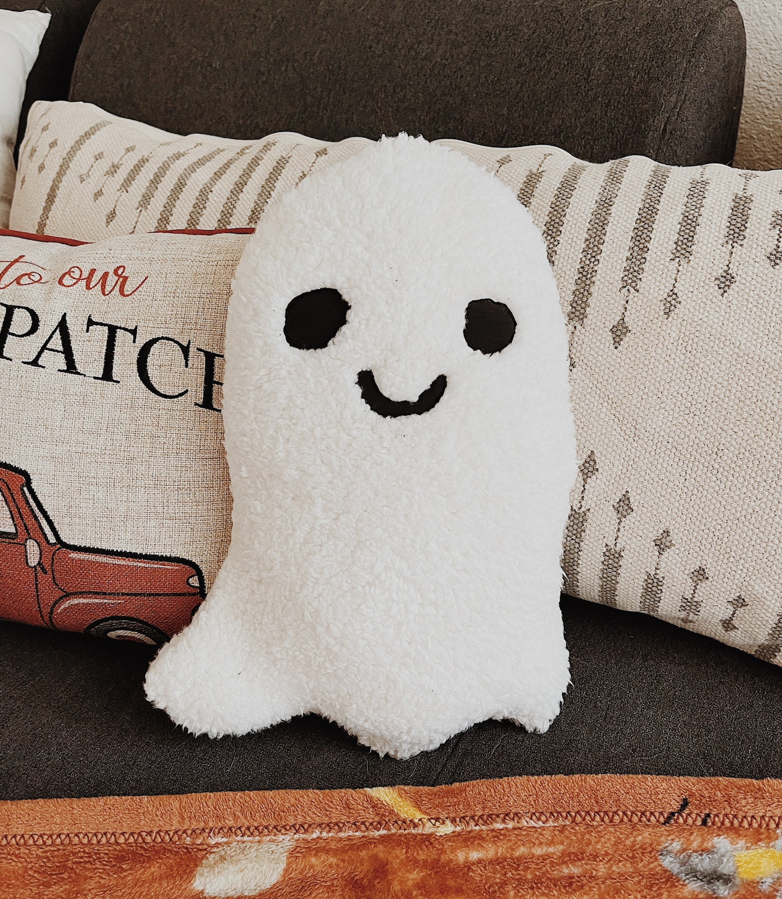 Ghost Pillow Decorative Ghost Pillow Halloween Decor Etsy