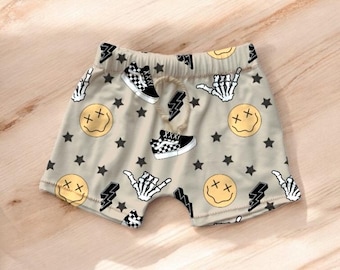 Boys print shorts, baby shorts, toddler boy shorts, kids shorts, boys outfit, boys tshirt