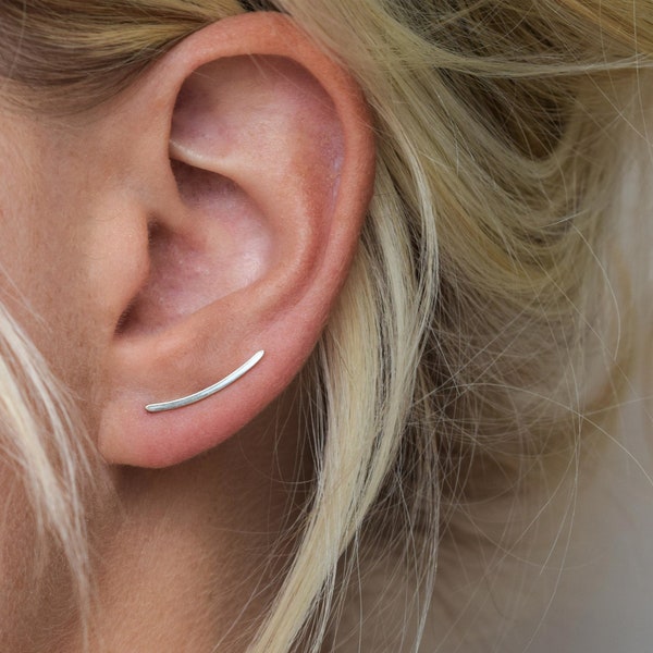 Boucle d'oreille argentée - Boucle d'oreille