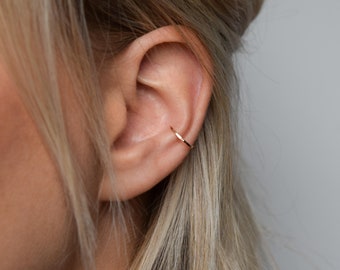 Ear Cuff - Rose Gold Ear Cuff - Ear Wrap - Hammered Ear Cuff - Conch Cuff - Adjustable Ear Cuff - Fake Conch Ring - Delicate Ear Cuff