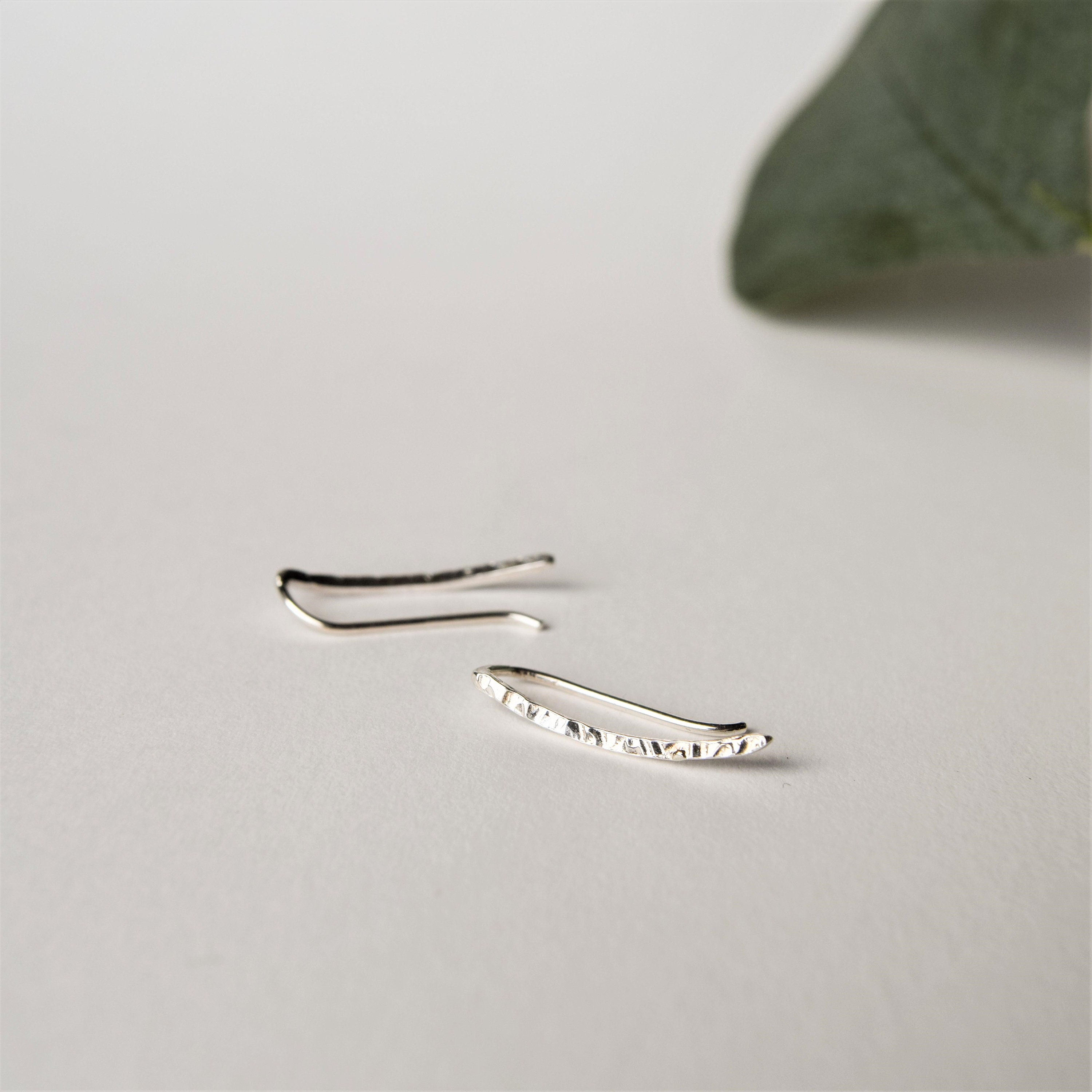 Ear Climber Ear Crawler Ear Cuff Silver Ear Climber Etsy