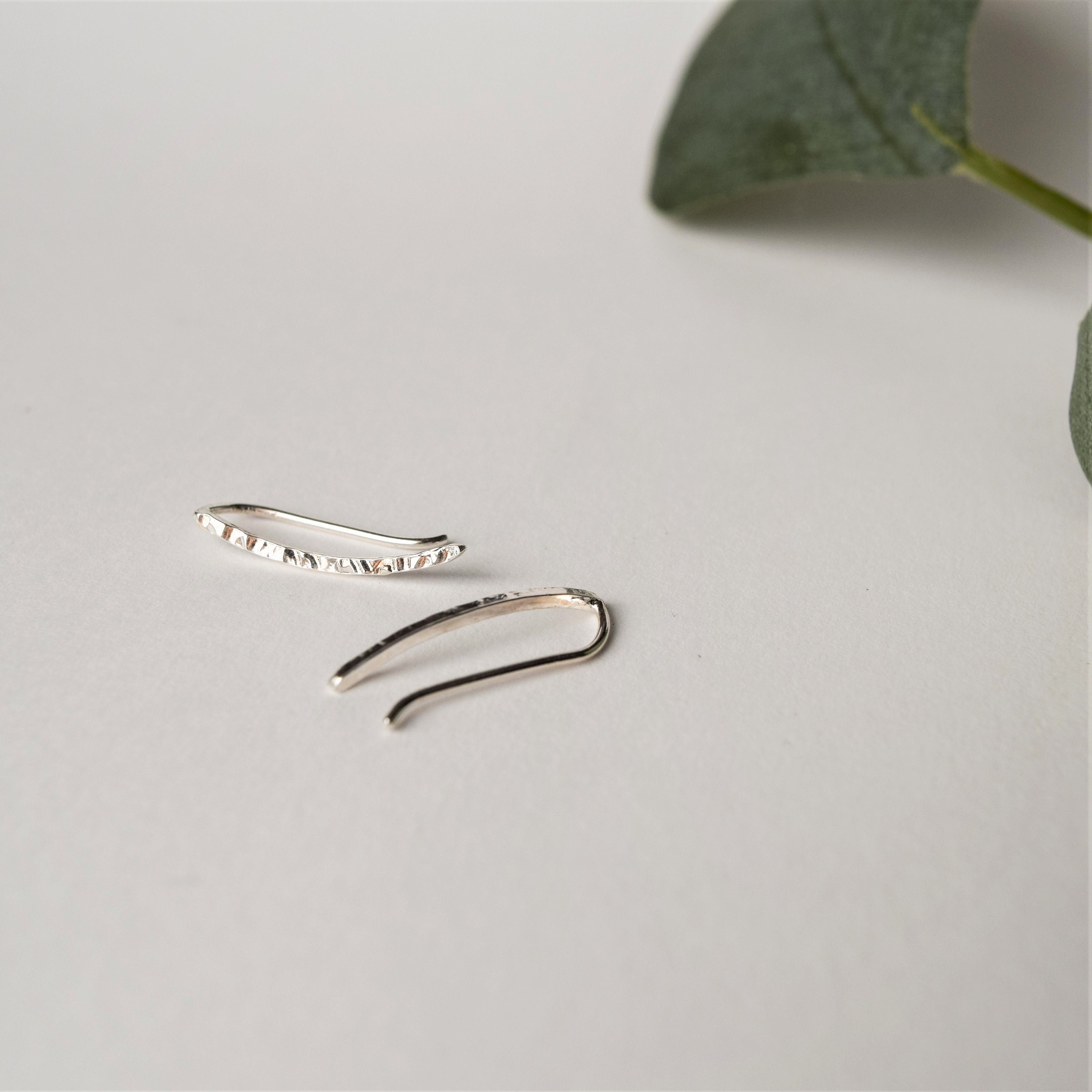 Ear Climber Ear Crawler Ear Cuff Silver Ear Climber Etsy