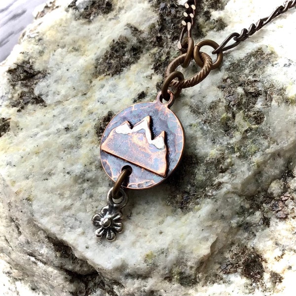 Mountain Wildflower Necklace ~ Hiker Gift ~ Wild & Free ~ Alaskan Gift ~ Mooseberries AK