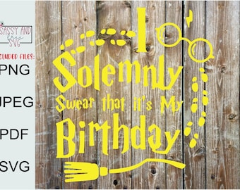 Harry Potter Birthday Svg Etsy