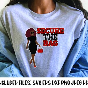 Proteja a Bolsa Mulher Negra SVG