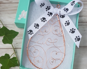 Personalized Dog Memorial Ornament Cat Memorial Pet Grave Marker Engraved In Memory of Headstone Custom Engraved Sympathy Gift