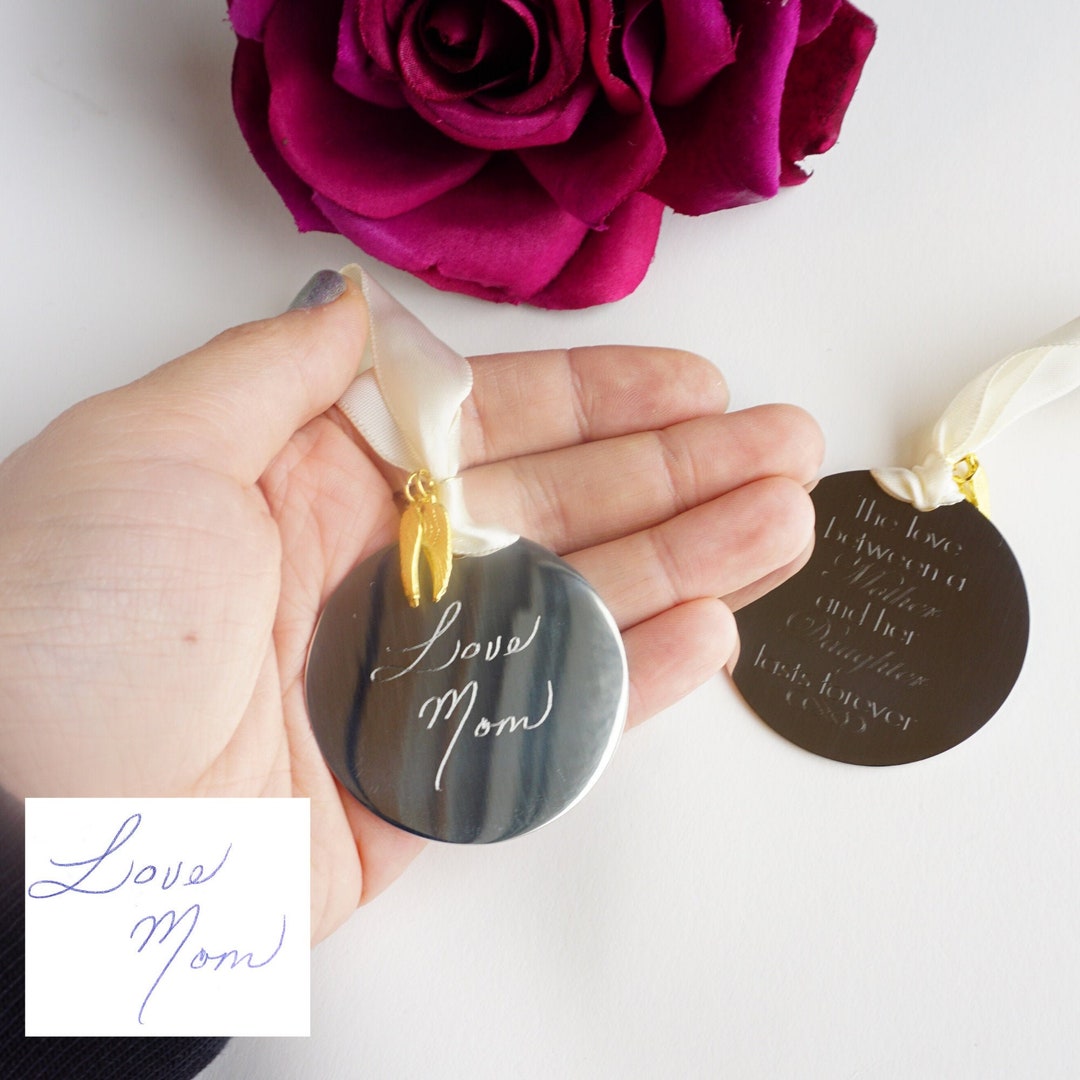 Handwriting Ornament, Custom Actual Handwriting Sign, Signature Gift, Memorial Personalized