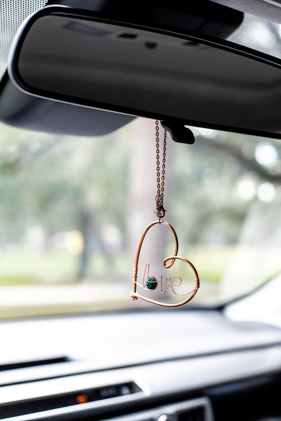 Rear View Mirror Car Charm Rear View Mirror Charms Rearview Mirror  Accessories Rearview Mirror Hanging for Women Car Charm Rearview Danglers 