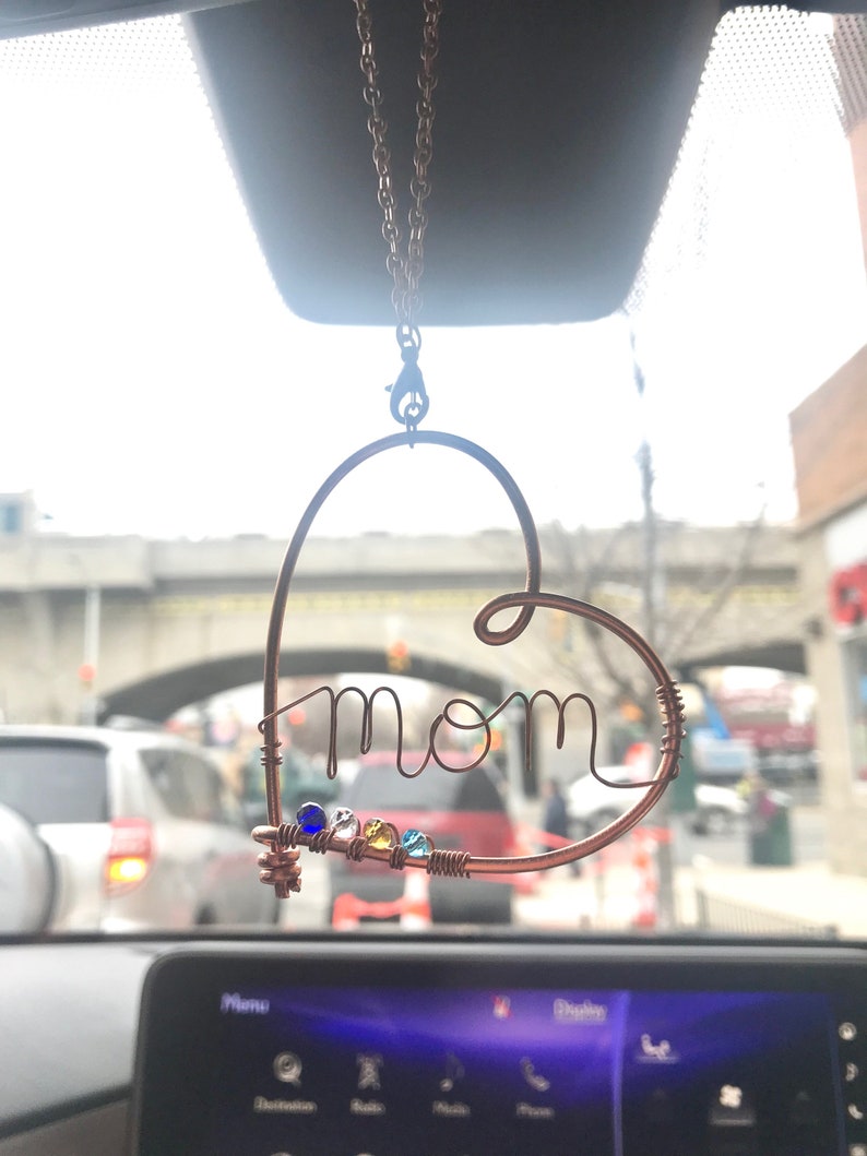 Rear View Mirror Charm Car Charms for Women Gift for Mom Etsy