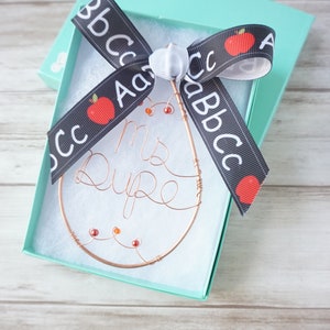 Christmas Teacher Gift Christmas Ornament Teacher Sign