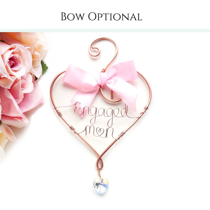 Our First Christmas Engaged Engagement Acrylic Ornament With Kneeling Proposal & Roses, She Said Y First Engaged Christmas Ornament