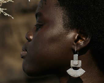 Large African Earrings , THE NAIA EARRINGS , statement earrings , bohemian earrings , Dangle earrings , Ethnic earrings