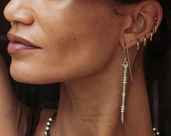 New Collection , Long earrings , THE NIA EARRINGS , Bohemian dangle earrings , Timeless earrings , Statement Jewellery