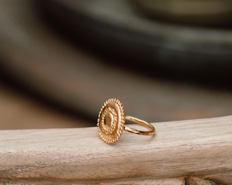 22k gold plated ring , THE KAAVYA RING , Vermeil jewellery, Ethnic ring , Statement ring , Bohemian ring , Gifts for her