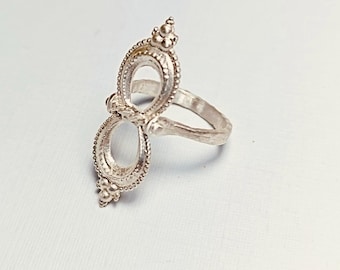 Nueva colección, anillo de plata tribal, EL ANILLO NAILAH, anillo de plata de ley 925, anillo bohemio, anillo llamativo