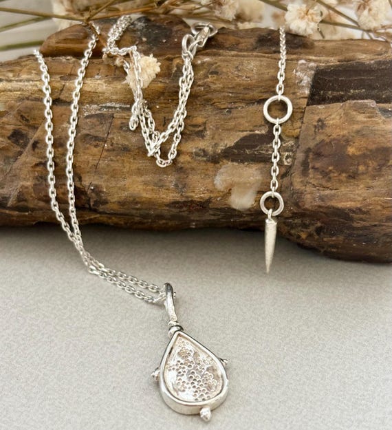 925 silver necklace , THE NAHLA NECKLACE , Charm necklace , Ethnic necklace , Elegant necklace , gifts for her