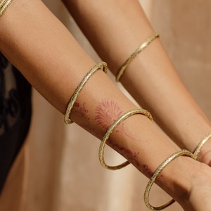 Bangle set  - THE SHIVANI BANGLES - brass bangles , Tribal bracelets , stacking jewelry , bohemian bangles , statement jewelry