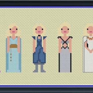 Mother of Dragons Targaryen Fantasy Thrones Unofficial Cross Stitch DIGITAL PDF (pattern only)