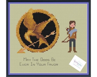 Katniss Cowl Inofficiell Parodi Korsstygn DIGITAL PDF (endast mönster)