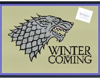 House Stark Sigil Game of Thrones Unofficial Cross Stitch Pattern DIGITAL PDF (Pattern Only)