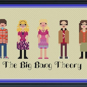 The Big Bang Theory Parody Cross Stitch DIGITAL PDF (pattern only) Instant Download Unofficial
