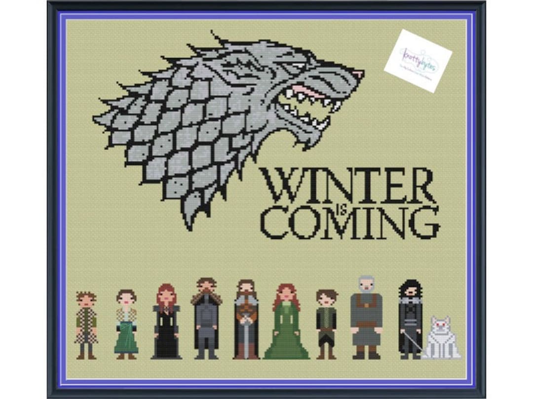House Stark Fantasy Thrones Cross Stitch Pattern DIGITAL PDF Unofficial ...