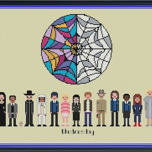Wednesday Child of Woe Unofficial Cross Stitch Sampler (Pattern Only) DIGITAL PDF Instant Download Unofficial